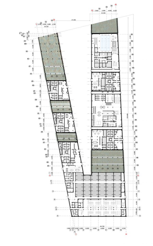 Multifunkcinis pastatas - aukšto planas